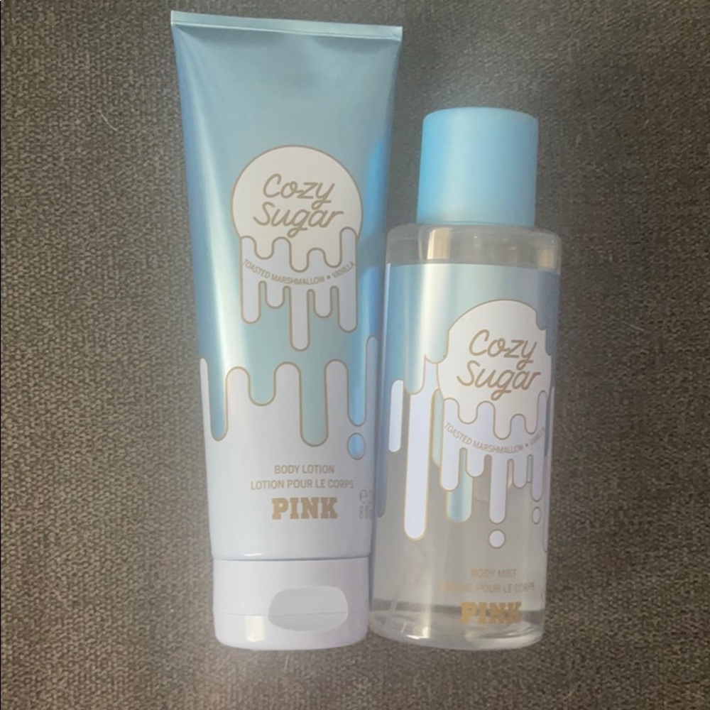 Victoria’s Secret pink body lotion and mist set